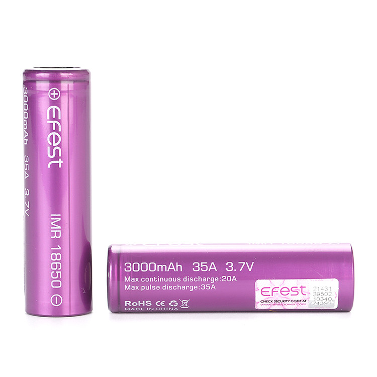 باتری شارژی ایفست مدل 18650 بسته دو عددی