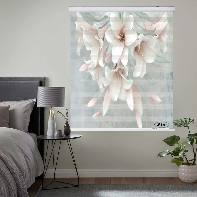 پرده زبرا زیو کد 3D1361 سایز 150x150 سانتی متر