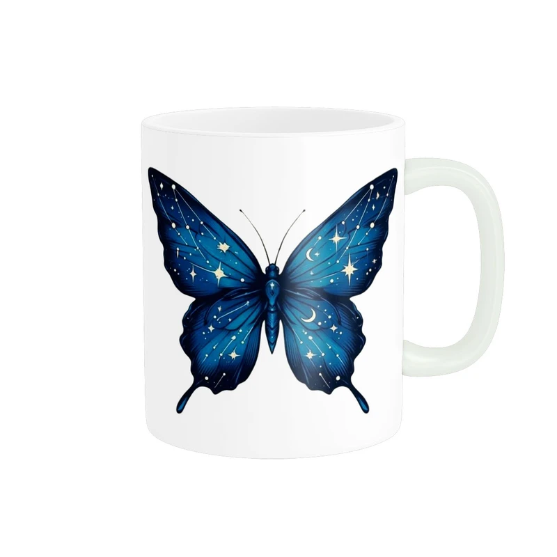 ماگ پاد آفرین مدل پروانه کیوت فانتزی کارتونی بامزه سرامیکی کد 547