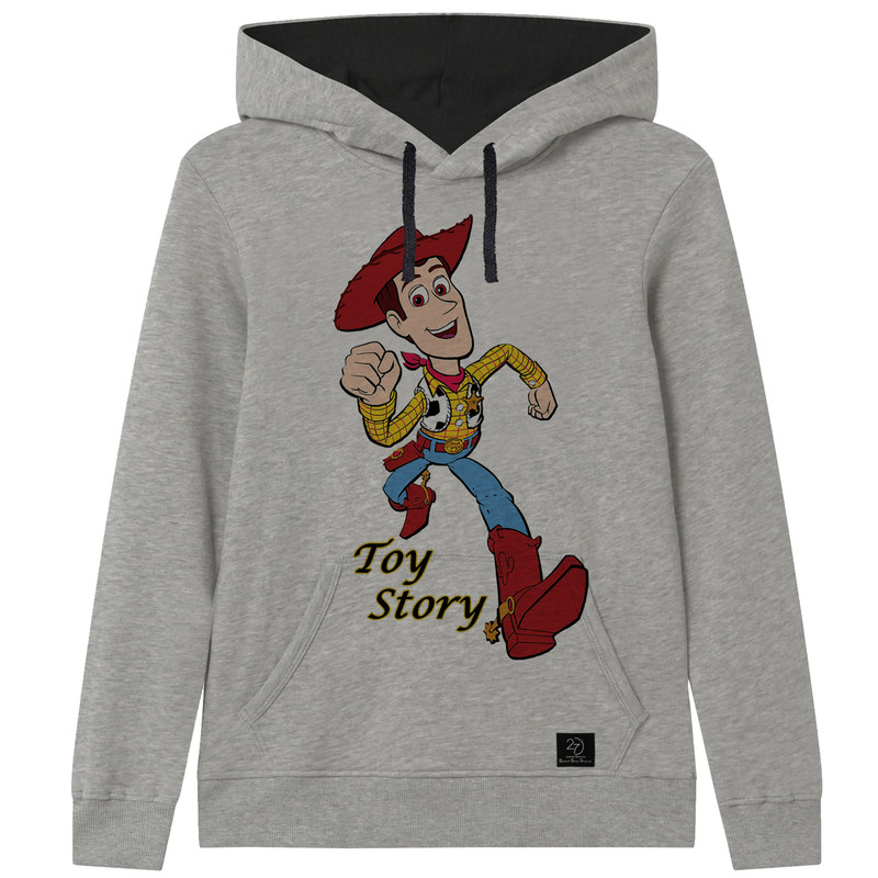 هودی پسرانه 27 مدل TOY STORY کد V98 رنگ طوسی