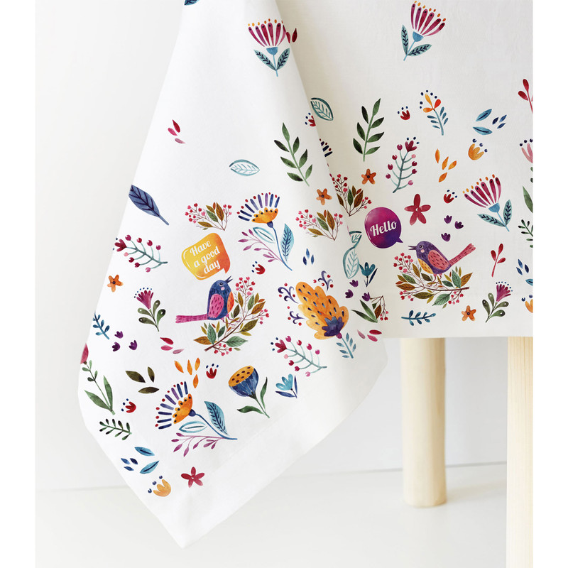 سفره یکبار مصرف کوالا مدل حریر طرح Happy Day رول 10 متری