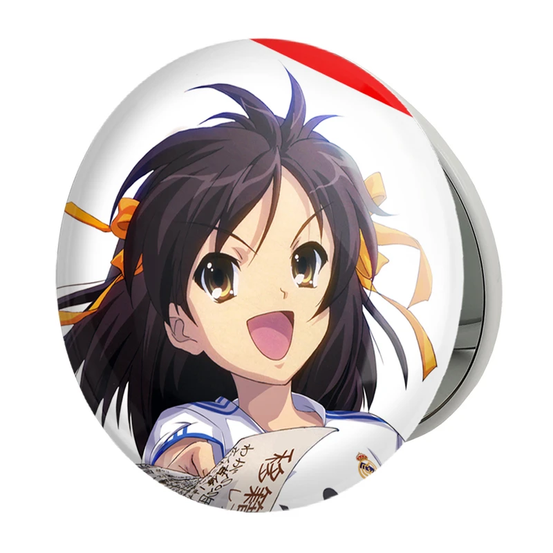 آینه جیبی خندالو طرح هاروهی انیمه ناپدید شدن هارومی سوزومیا The Disappearance of Haruhi Suzumiya مدل تاشو کد 23127 