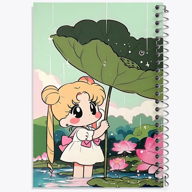 دفتر مشق 100 برگ خندالو طرح انیمه سیلور مون (Sailor Moon) کد N5373