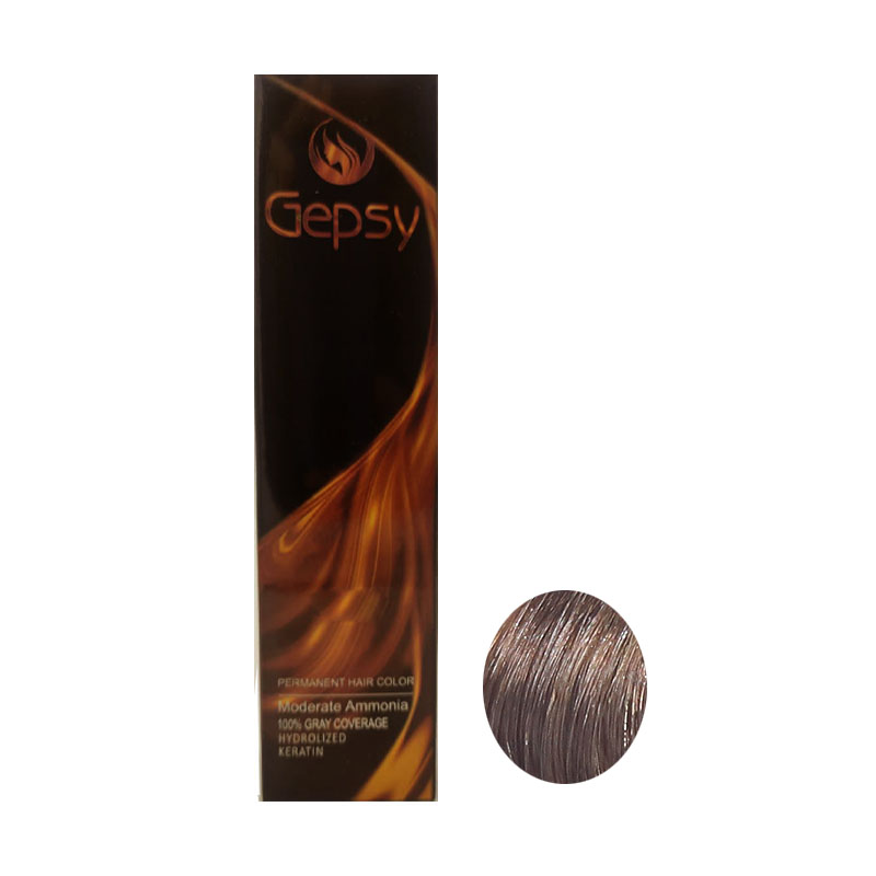 رنگ مو جیپسی شماره 5.57 حجم 100 میلی لیتر رنگ قهوه ای تنباکویی روشن