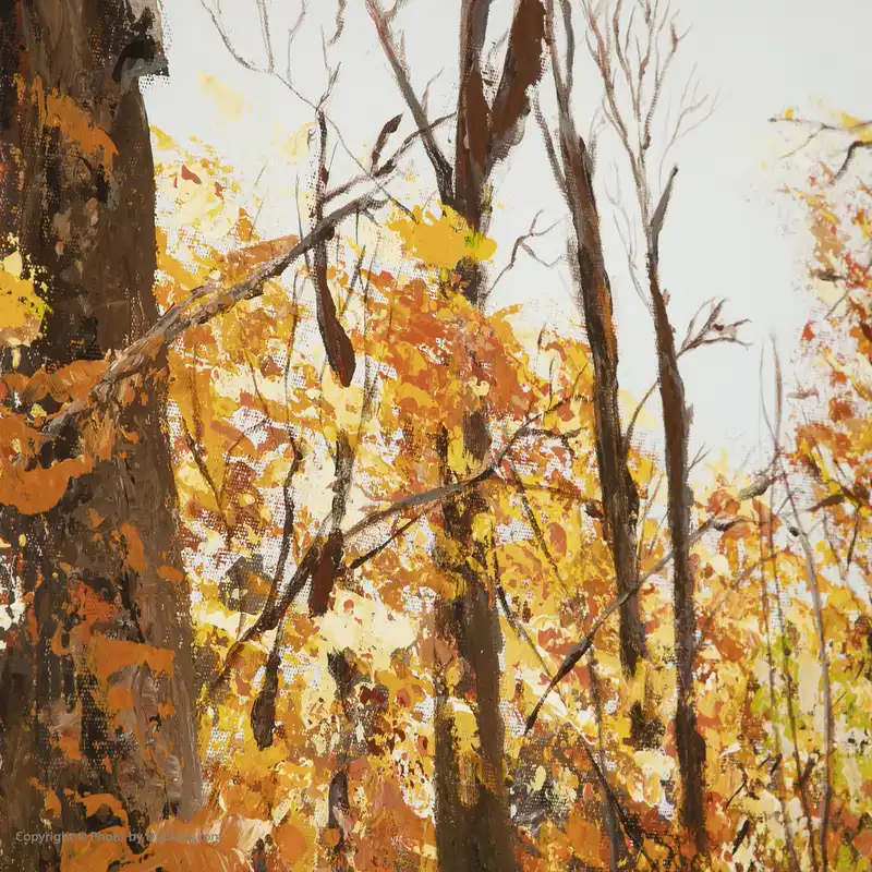 تابلو نقاشی رنگ اکریلیک مدل باغ کد 33