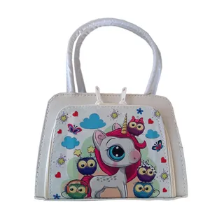 کیف دستی دخترانه مدل اسب تک شاخ و جغد کد Talin-12-Bag