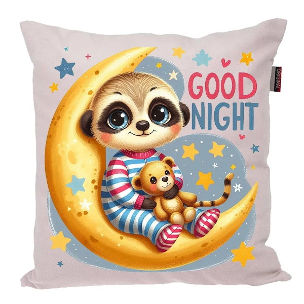 کوسن پاد آفرین مدل بچگانه طرح Good Night کد PK40585