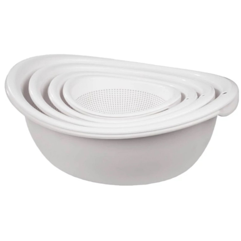  آبکش و آبگیر 8 پارچه لیمون مدل بیضی