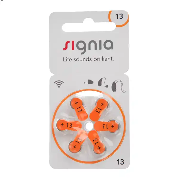 باتری سمعک سیگنیا کد 13 بسته 6 عددی