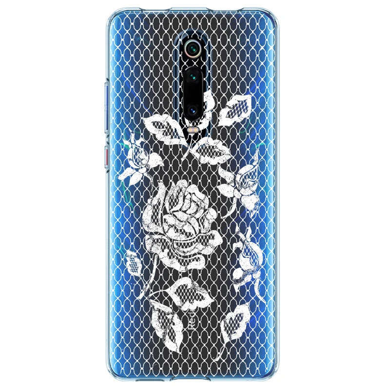 کاور مگافون طرح گل مدل C43-W مناسب برای گوشی موبایل شیائومی Mi 9T / Mi 9T Pro