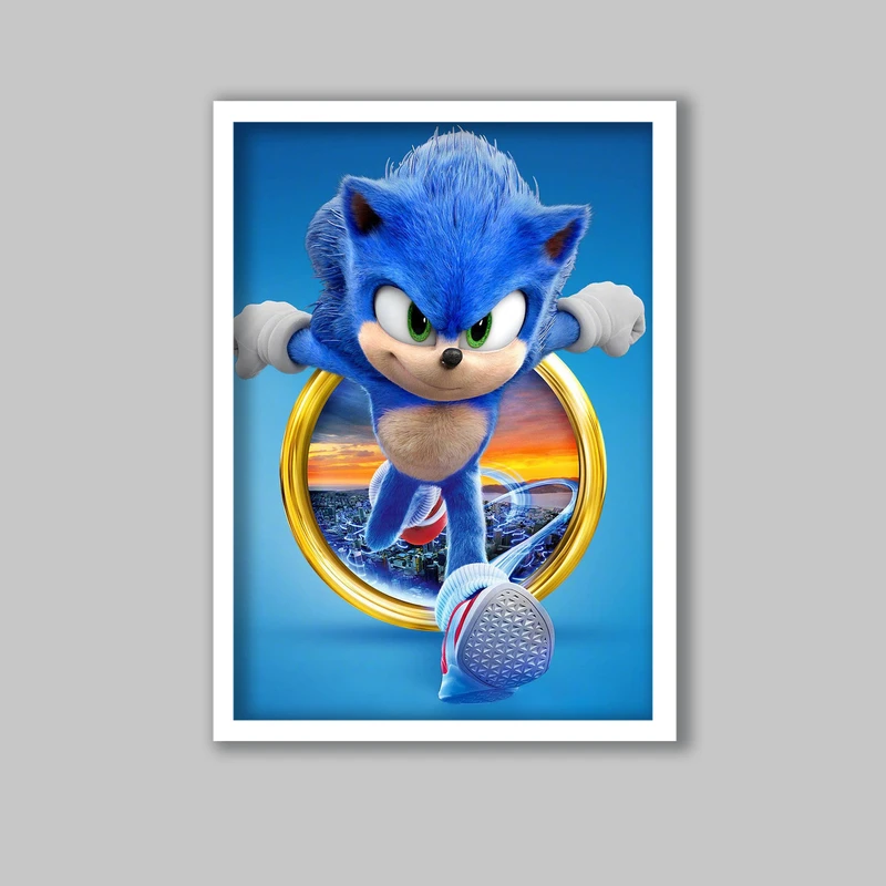 تابلو مدل انیمیشن سونیک Sonic کد LA-G10668