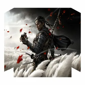 برچسب پلی استیشن ۴ فت مدل Ghost Of Tsushima
