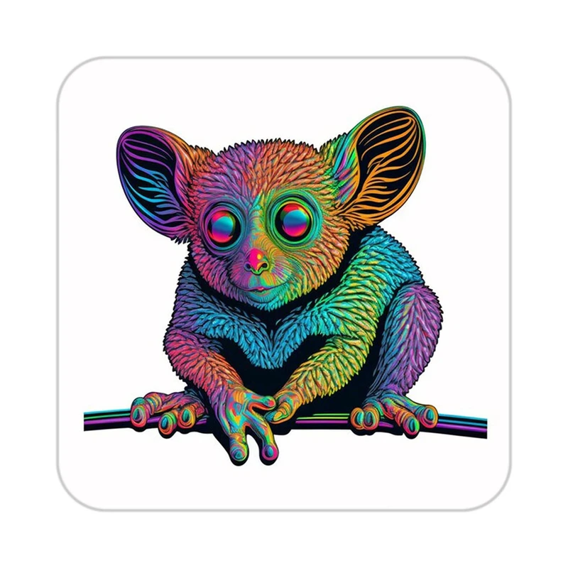 زیر لیوانی کاکتی طرح حیوانات رنگی مدل mp25566