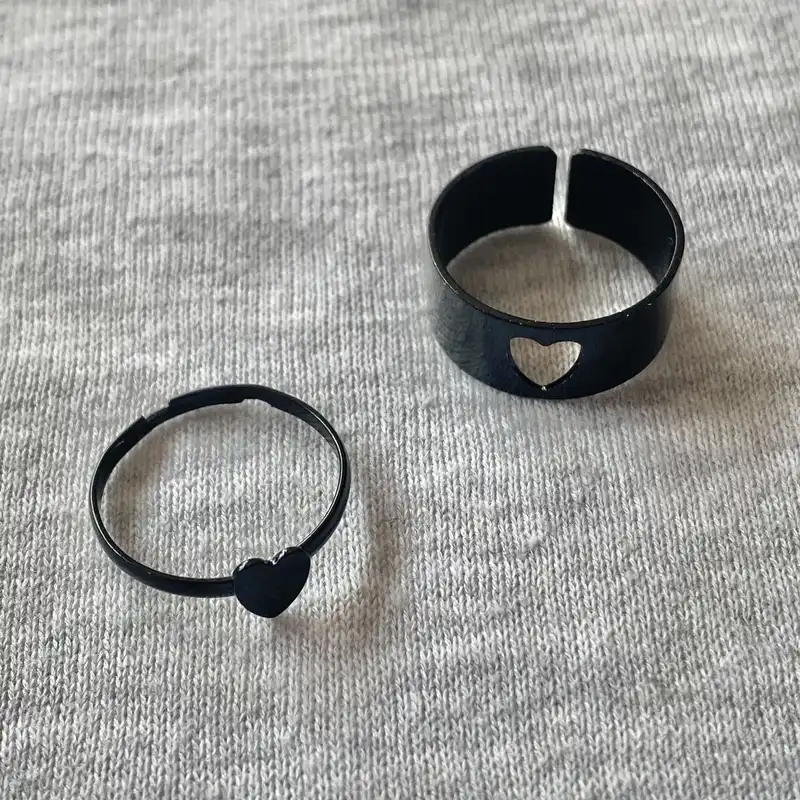 انگشتر مدل قلب کد 98 بسته 2 عددی