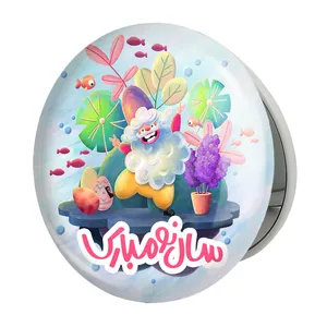 آینه جیبی خندالو طرح نوروز مدل تاشو کد 24604 