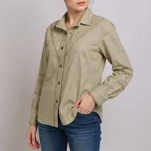 شومیز آستین بلند زنانه السانا مدل راشیدا کد 216419