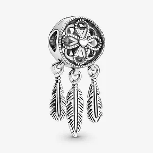 آویز دستبند و گردنبند نقره زنانه پاندورا مدل Dreamcatcher