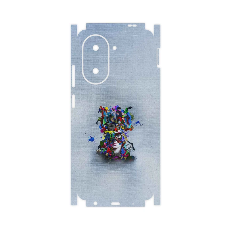 برچسب پوششی ماهوت مدل Collage of surreal Portrait of Women 4-FullSkin مناسب برای گوشی موبایل شیائومی Poco C71