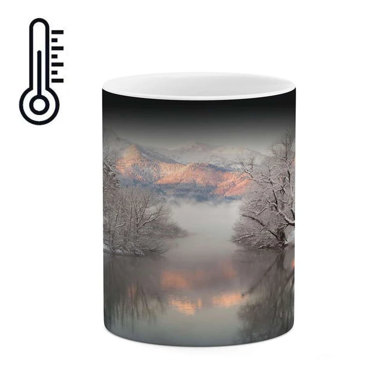 ماگ حرارتی کاکتی مدل منظره برفی کد mgh14850