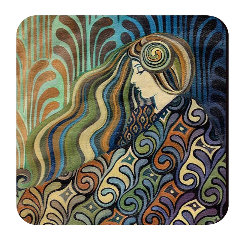 مگنت طرح بانو و نقوش تزیینی کد mch139