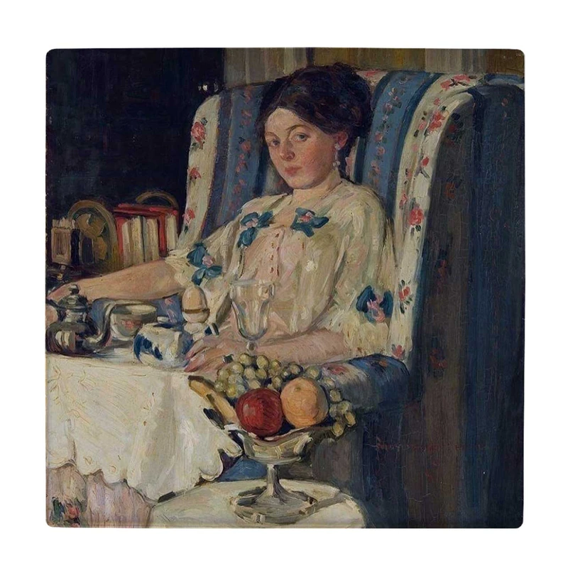  زیر لیوانی طرح بانو و میز صبحانه کد    3454778_1282