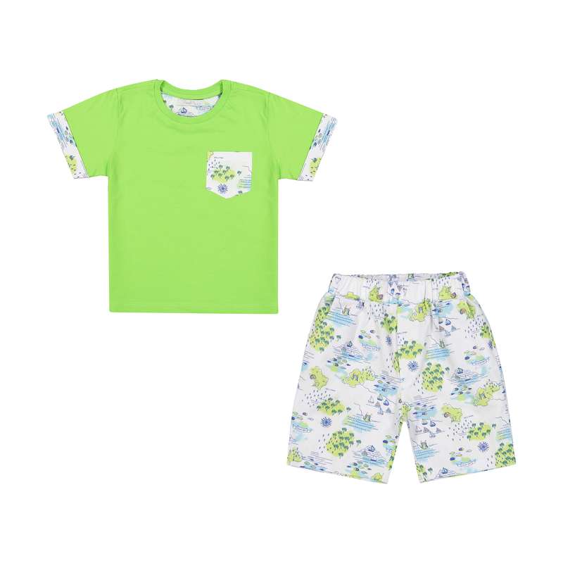 ست تی شرت و شلوارک پسرانه فیورلا مدل 32042-10