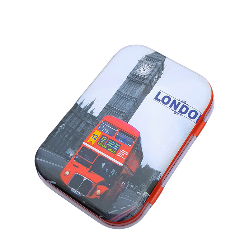 جعبه هدیه مدل قوطی طرح London bus کد 13