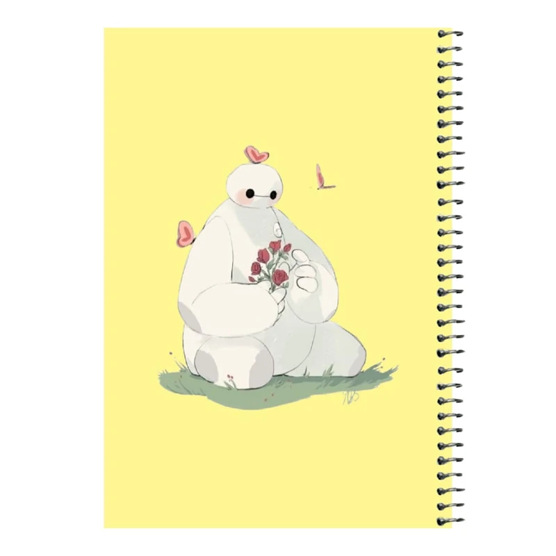 دفتر مشق 80 برگ اس جی مدل بیمکس و گل   