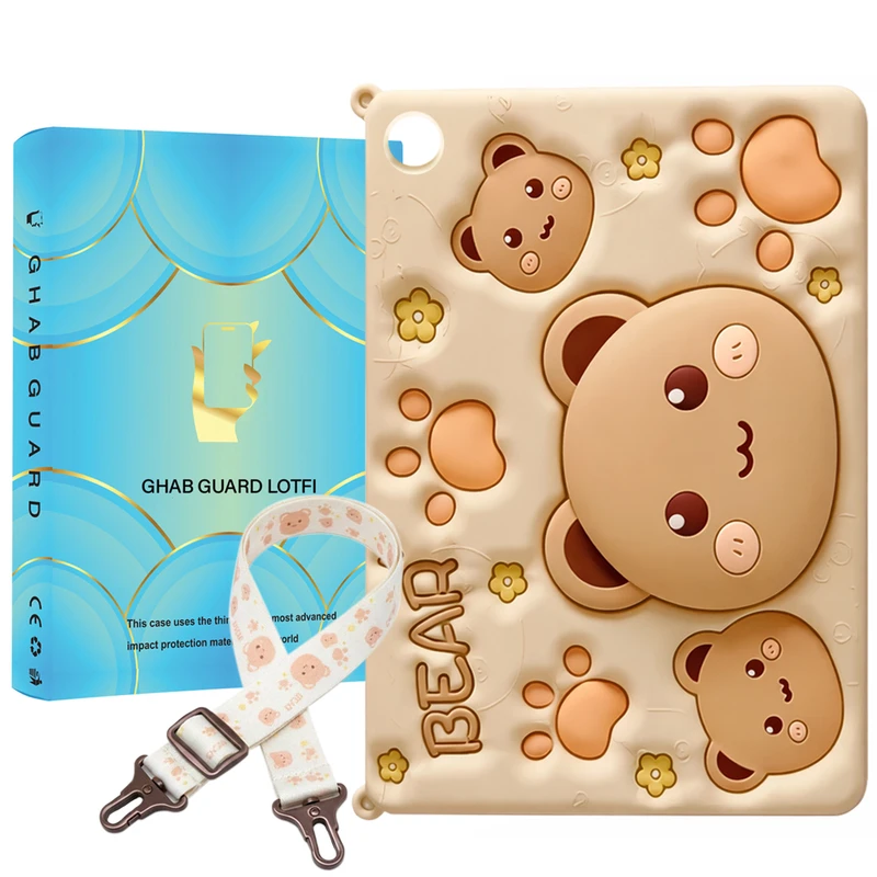 کاور قاب گارد لطفی مدل TABRG مناسب برای تبلت سامسونگ Galaxy Tab A11 - 8.7 inch به همراه بند آویز