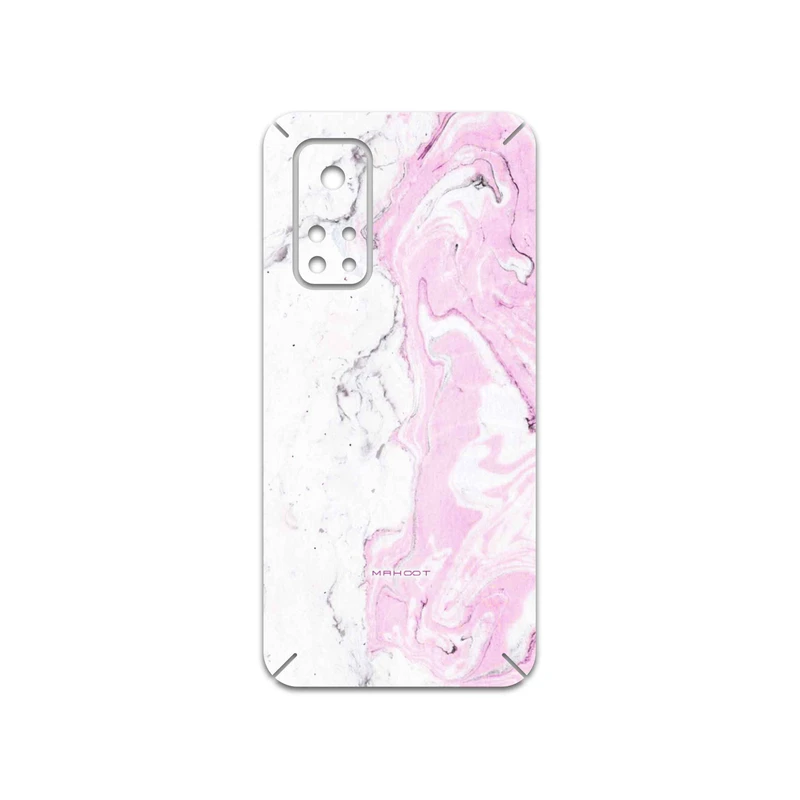 برچسب پوششی ماهوت مدل Blanco-Pink-Marble مناسب برای گوشی موبایل شیائومی Mi 10T 5G