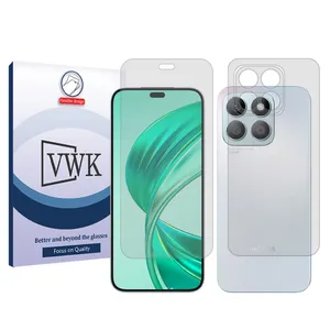 VWK Tough model transparent screen protector suitable for Honor X8b mobile phone along with the back protector