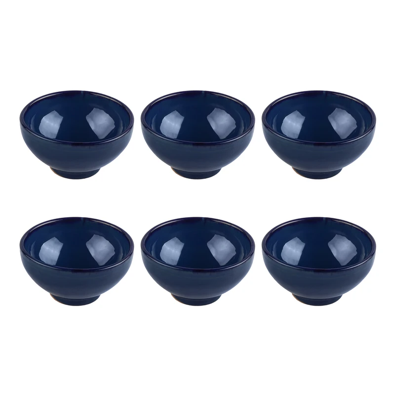 کاسه سفالی مدل ترشی خوری 6 عددی