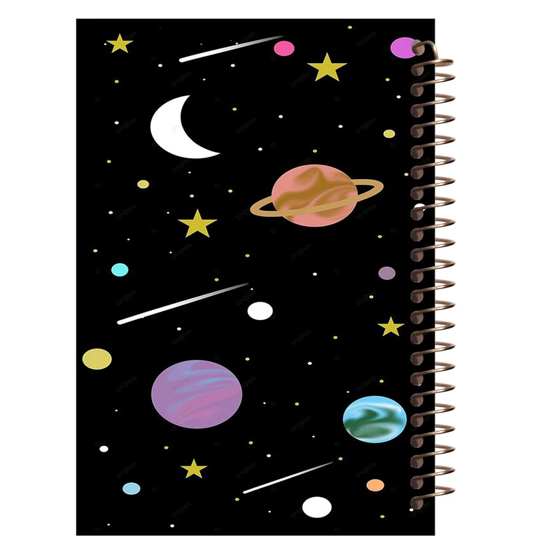 دفتر مشق 80 برگ طرح کهکشان کد J348