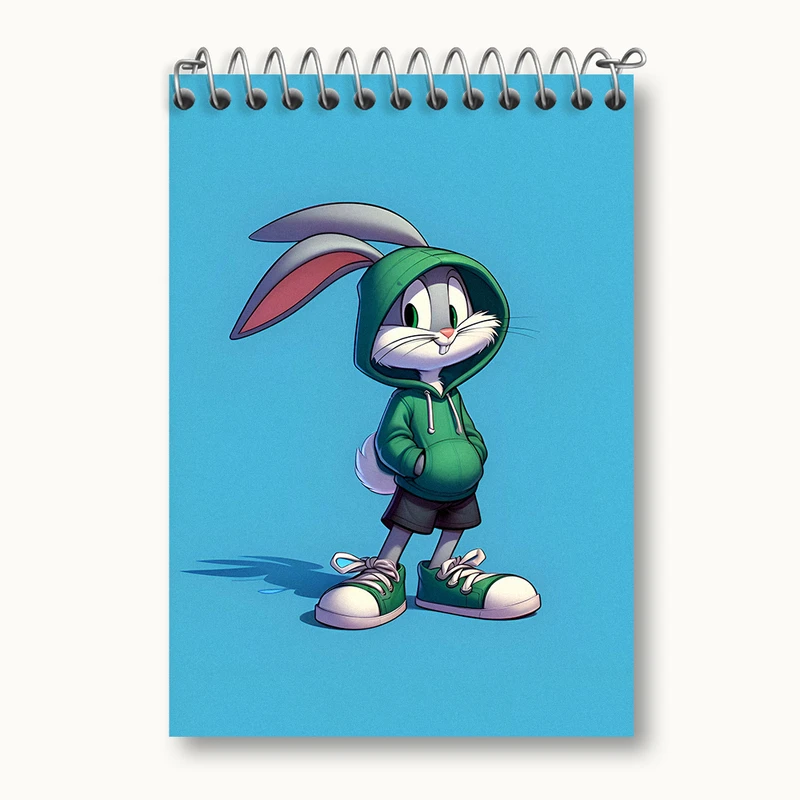 دفتر یادداشت 50 برگ خندالو طرح باگز بانی کد N4899