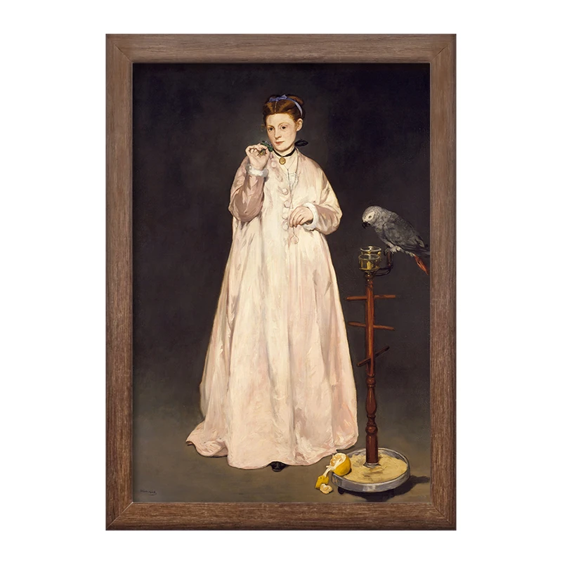 تابلو خندالو طرح نقاشی بانوی جوان اثر ادوار مانه در سال 1866 کد F12147