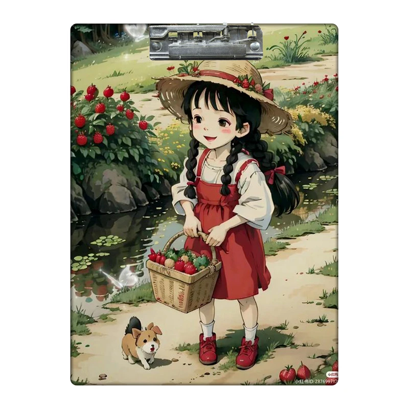 تخته شاسی طرح دختر توت فرنگی کد 6138405 سایز A4