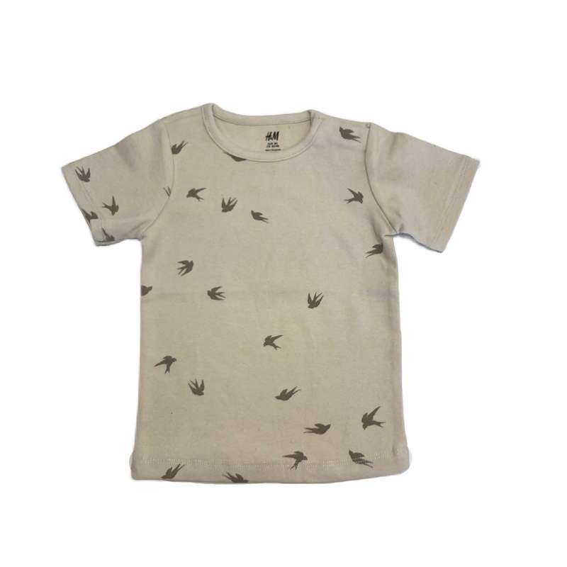 تی شرت آستین کوتاه نوزادی اچ اند ام مدل پرنده