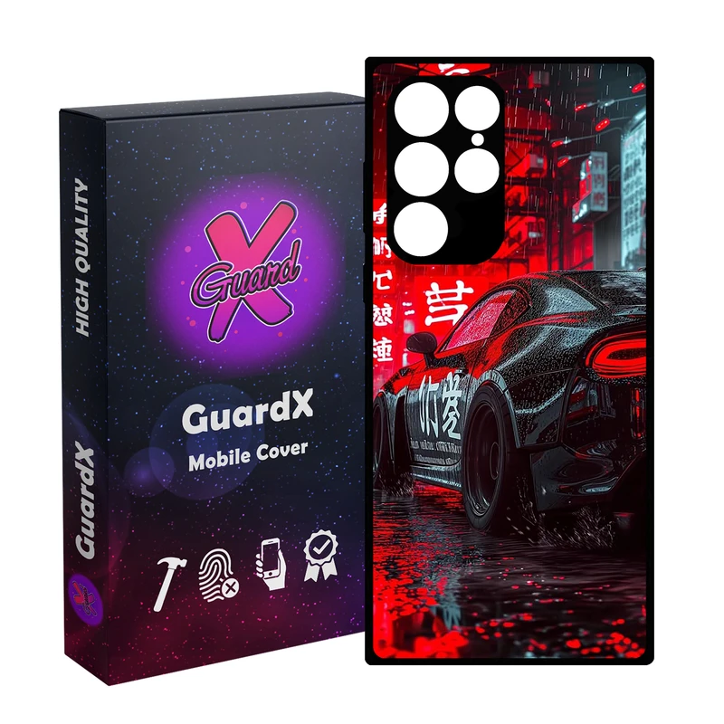 کاور گارد ایکس طرح ماشین مدل Glass10740 مناسب برای گوشی موبایل سامسونگ Galaxy S23 Ultra
