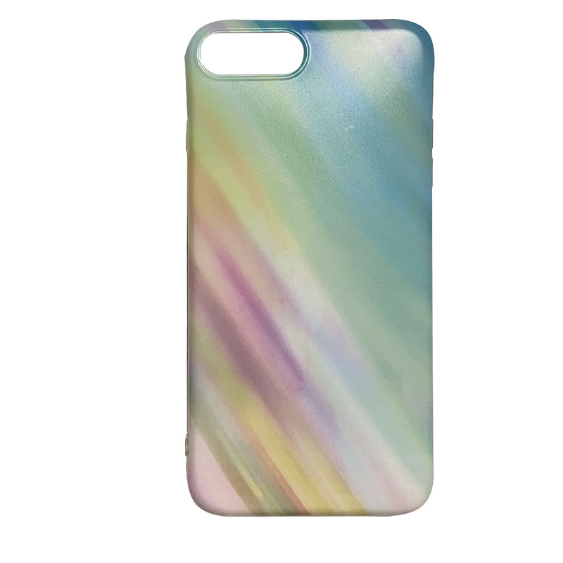 کاور طرح رنگین کمان مدل COLOR88 مناسب برای گوشی موبایل اپل IPHONE 7PLUS / 8 PLUS به همراه پاپ سوکت 