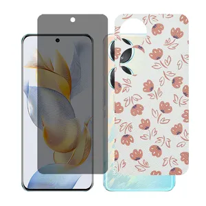 Glass together model privacy screen protector suitable for Honor 90 mobile phone with back cover sticker