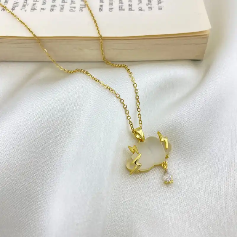 گردنبند زنانه مدل ابر کد N4359