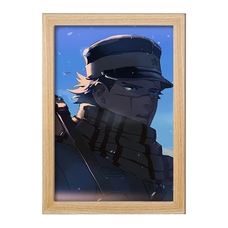 تابلو خندالو مدل سایچی انیمه کامویی طلایی Golden Kamuy کد 23705