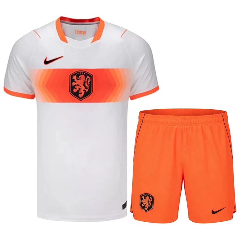 ست تی شرت و شلوارک ورزشی پسرانه مدل هلند Away 2026
