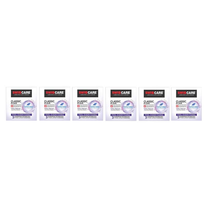کاندوم سوئیس کر مدل Classic Plain مجموعه 6 عددی