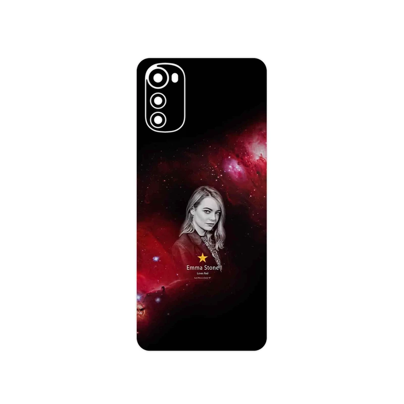 برچسب پوششی ماهوت مدل Emma Stone مناسب برای گوشی موبایل موتورولا Moto E32s