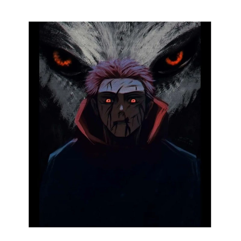 استیکر لپ تاپ و موبایل مدل انیمه طرح جوجوتسو کایسن ایتادوری یوجی jujutsu kaisen yuji itadori کد 673