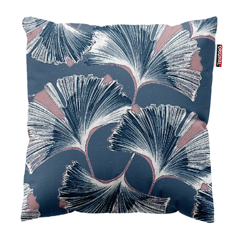 کوسن پاد آفرین مدل مینیمال طرح گل و برگ کد PK403296 سایز 40*40 سانتی متر