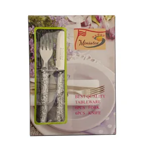 ست کارد و چنگال میوه خوری 12 پارچه مینیاتور کد sT4