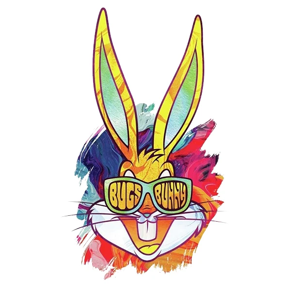  استیکر پارچه و لباس پاد آفرین طرح خرگوشی کد 2945