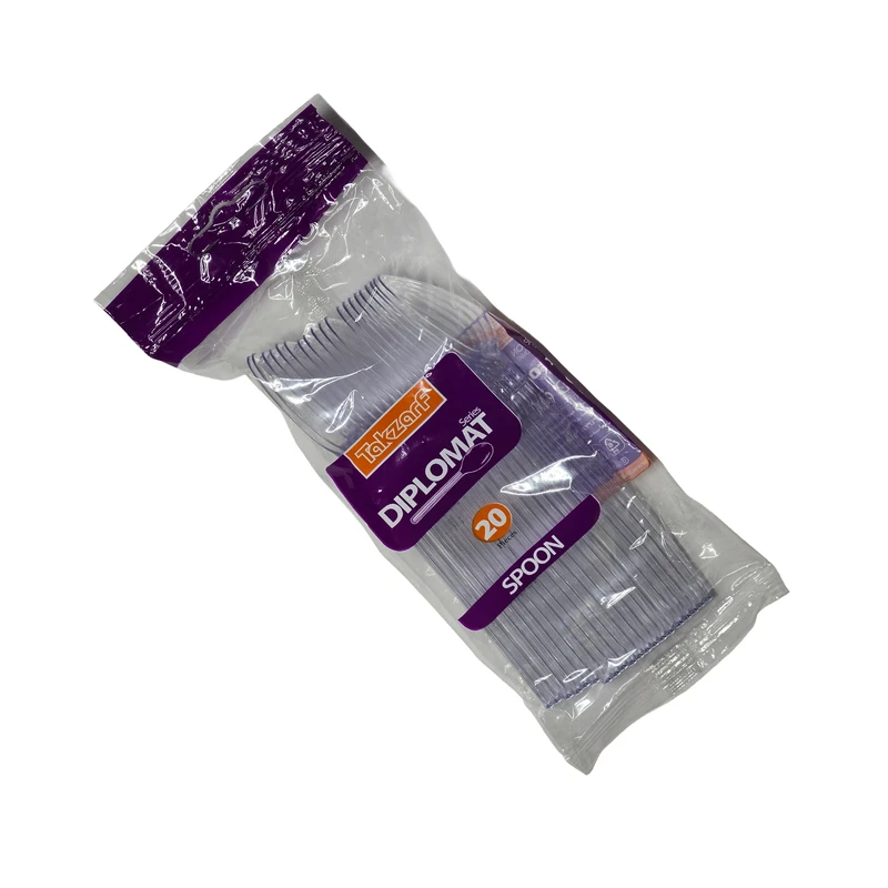 قاشق یکبار مصرف تک ظرف مدل Dp 020 بسته 20 عددی